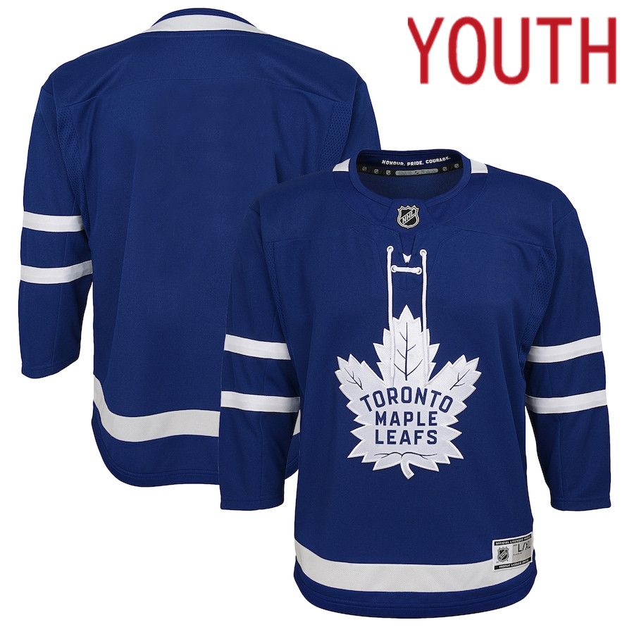 Youth Toronto Maple Leafs Blue Home Premier NHL Jersey->->Youth Jersey